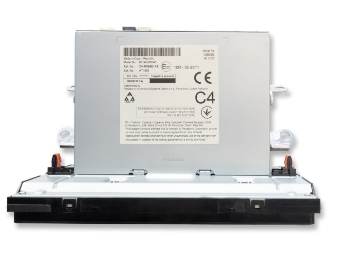 Toyota Corolla factory radio and navigation system